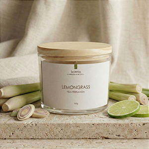 Vela Perfumada Premium 100g Lemongrass