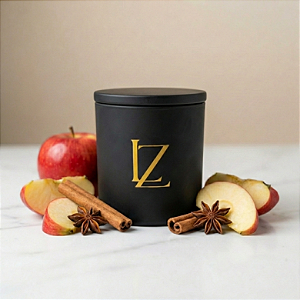 Vela Perfumada Premium 180g Maça com Canela