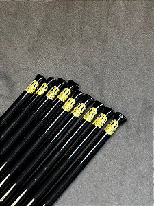 Kit 5un -Piteira de Vidro Full color preta XL 10CM X 6MM