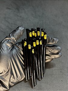 Piteira de vidro Full color preta XL 10CM X 6MM