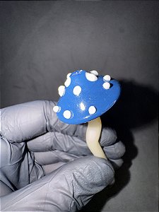 Piteira de Vidro - cogumelo wig wag 6,5CM X 6MM