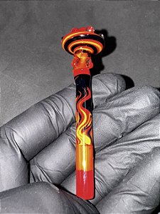 Piteira de Vidro - Cogumelo Flame