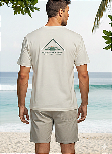 Camisa Resort 100% Algodão 30.1 Penteada Premium Estonada