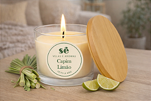 VELA AROMATICA CAPIM LIMAO - 100 G