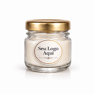VELA PERFUMADA PERSONALIZADA COM TAMPA DOURADA, PRATA, PRETO, BRANCO