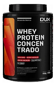 Whey Protein Concentrado Chocolate Branco 900g - Dux