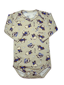 Body Manga Longa Estampado Menino Cotton - unidade
