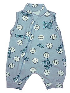 Macacão Regata c/ zíper Estampado Menino Cotton - unidade