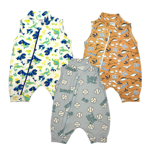 Kit Macacão Regata Estampado Menino Cotton - 03 unidades