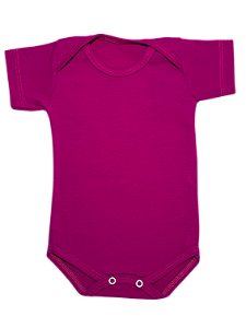 Body Meia Manga Liso Menino Cotton - unidade