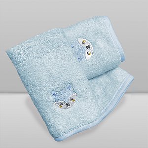 Kit Paninho de Boca Laço Bebê Babitas Bordado - Raposa