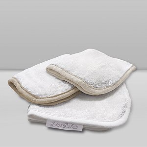 Kit Paninho de Boca Laço Bebê Babitas Liso - Bege