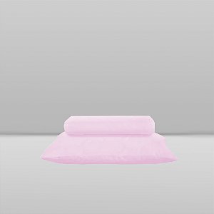 Jogo de Lençol com Fronha Marshmallow - Rosa Baby