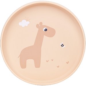Pratinho em Silicone com Ventosa Cloudy - Bege