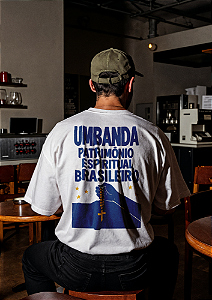 Camiseta Oversized Umbanda Patrimônio Cultural
