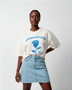 Camiseta Oversized Rainha do Mar Yemanjá