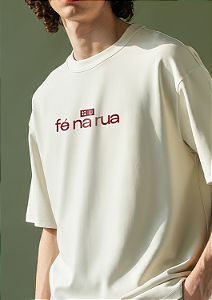 Camiseta Oversized Fé Na Rua