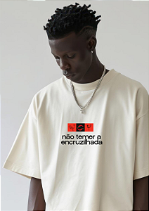 Camiseta Oversized Não Temer a Encruzilhada