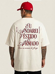 Camiseta Oversized São Jorge Vestido e Armado