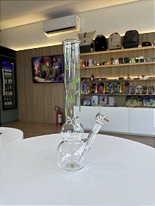 Bong Vidro Duplo Bojo ART BONG - 30cm