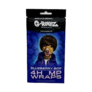 Blunt Papel Hemp Wraps Blueberry Bop 4un G-Rollz