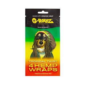 Blunt Papel Hemp Wraps Tropical Twist 4un G-Rollz