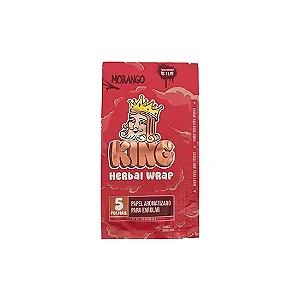Blunt Papel King Herbal Wrap Morango 5un aLEDA