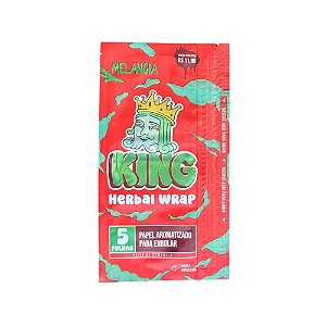 Blunt Papel King Herbal Wrap Melancia 5un aLEDA