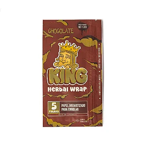 Blunt Papel King Herbal Wrap Chocolate 5un aLEDA