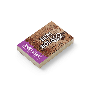 Piteira De Papel Brown Super Large 50 Tips Bem Bolado