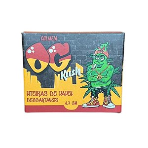 Piteira de Papel 4,7cm 50 Tips OG Kush Colmeia
