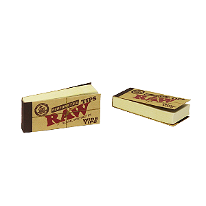 Piteira De Papel Perforated Wide 50 Tips Raw