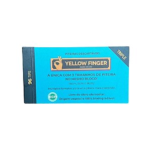 Piteira De Papel Triple 96 Tips Yellow Finger