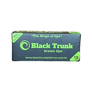 Piteira De Papel Brown 15mm 100 Tips Black Trunk