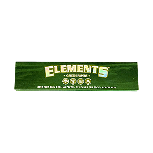 Seda De Alfafa King Size Slim Green Papers 110mm 32un Elements