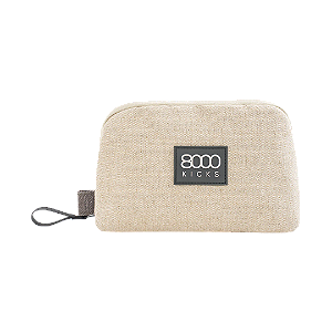 8000KICKS Nécessaire Cânhamo Tech Pouch Bege