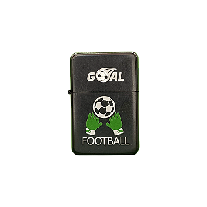 Isqueiro de Metal para Fluido Estampado Goal Football Hit