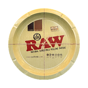 Bandeja de Metal Redonda Grande 32 cm Raw