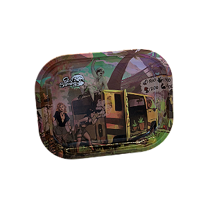 Bandeja de Metal Pequena 14 × 18 cm Slow Burning