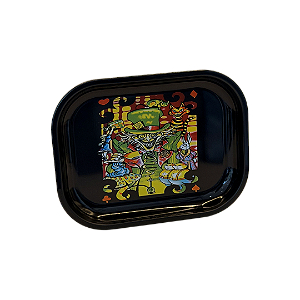 Bandeja de Metal Pequena 14 × 18 cm Mad Hatter Alice in Wonderland