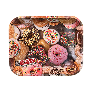 Bandeja de Metal Grande 27,5 × 34 cm Raw Donuts