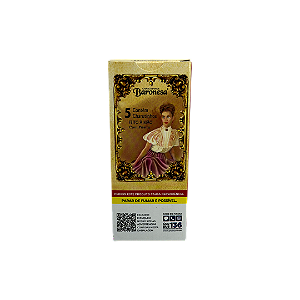 Cigarrilha Baronesa Chocolate com Piteira - Petaca com 5