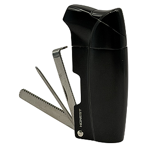 Isqueiro Honest para Cachimbo 1 Chama com Ferramenta BN106P Preto