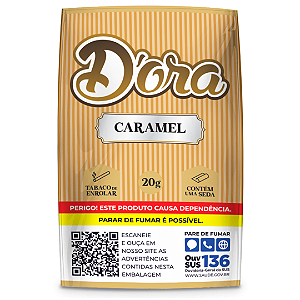 Tabaco para Enrolar Caramel 20g D’ora com Seda 1/4