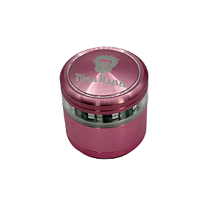 Dichavador Alumínio 4 Partes 60x60mm Rosa Toka Hauú