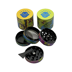 Dichavador Alumínio 4 Partes 40x35mm Bem Bolado