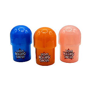 Dichavador Acrílico com Pote 3 Partes 75x50mm Lion Rolling Circus