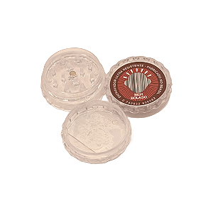 Dichavador Policarbonato Transparente 3 Partes 40x25mm Bem Bolado