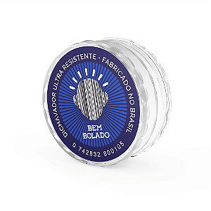 Dichavador Policarbonato Transparente 3 Partes 60x25mm Bem Bolado
