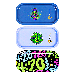 Bandeja de Metal Retangular Pequena 21 × 11,5 cm Toka Hauú